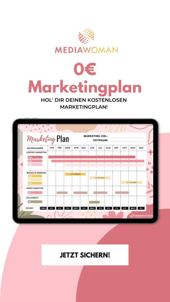 Marketingplan für Soloselbständige, Selbständige und Freiberufler